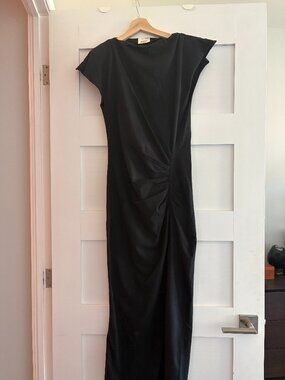 ISABEL MARANT Black Nadela Midi Dress